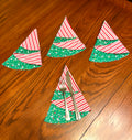 Christmas Stripes Tree Napkins by Debbie
