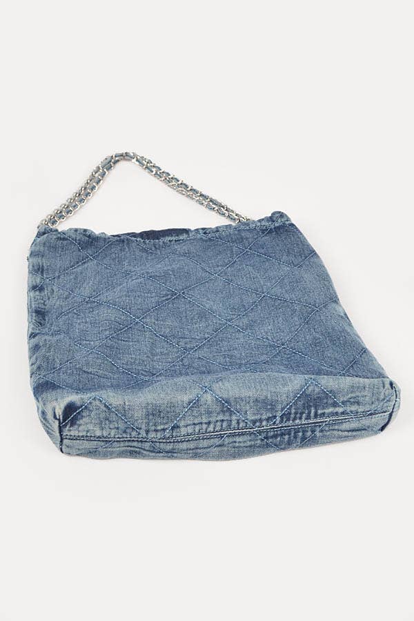 Sassy Denim and Chain Bag